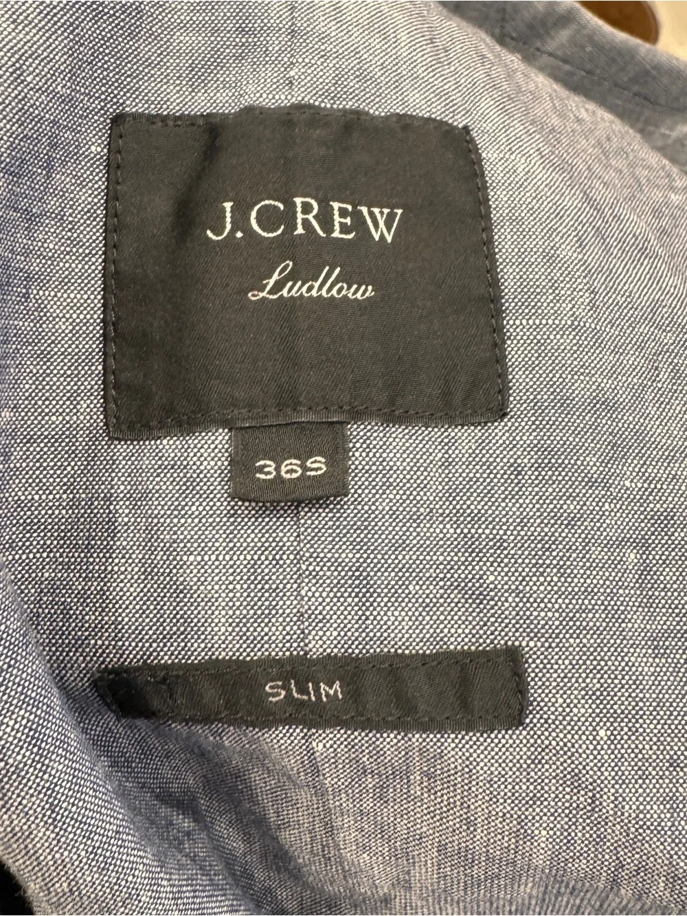 J.Crew Ludlow Slim Blazer Mens 36S Blue Jacket Sport Linen Slim Fit Unstructured